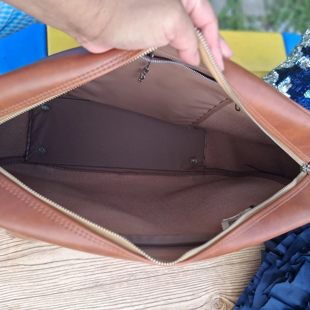 Classic Brown Leather Men's Bag